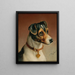 Ritratto di un Jack Russell Terrier - Carl Reichert — quadro incorniciato alla parete