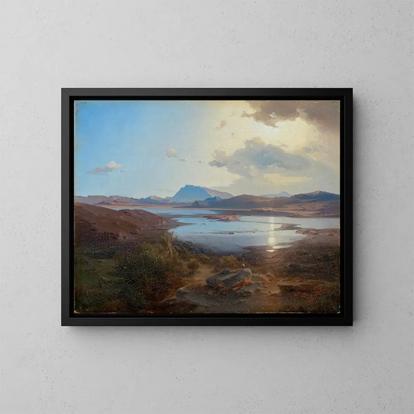 Il lago di Kopaonik - Carl Rottmann — quadro incorniciato alla parete
