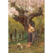 Ragazza in piedi davanti a un salice - Carl Rudolf Huber — vista dell’opera