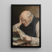 Monaco che legge - Carl Schleicher — quadro incorniciato alla parete