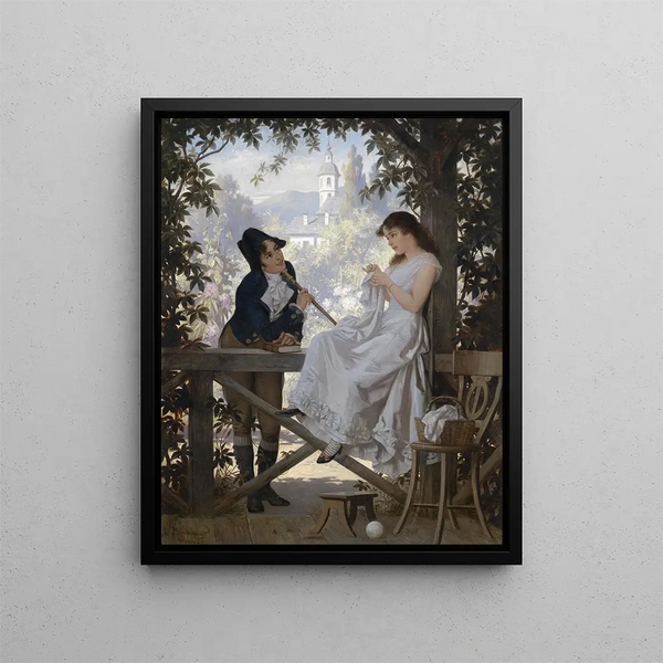 Le rendez-vous - Carl Schweninger Jr — quadro incorniciato alla parete