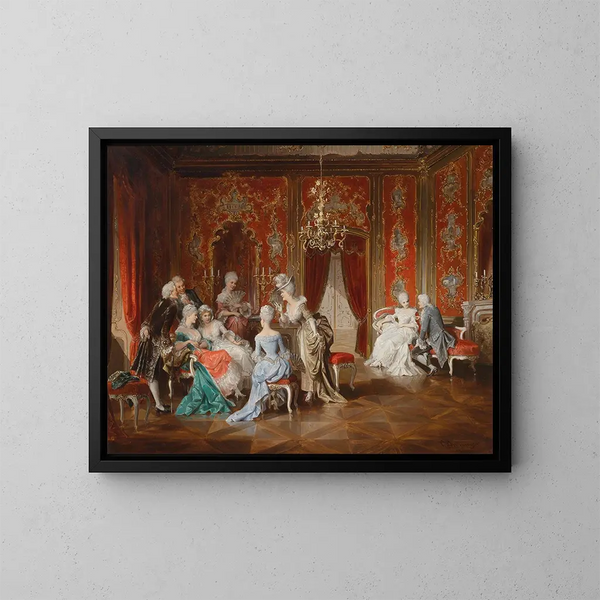 Salone - Carl Schweninger Jr — quadro incorniciato alla parete