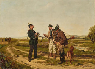 Carl Sellmer - Checking The Hunting Permit.webp
