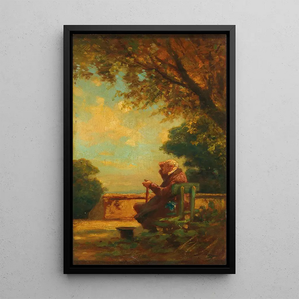 Carl Spitzweg - Alter Mann auf einer Bank.webp