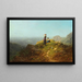 Vista sulla Valle delle Due Ragazze su una Alpe - Carl Spitzweg — quadro incorniciato alla parete