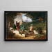 Amici d'infanzia - Carl Spitzweg — quadro incorniciato alla parete