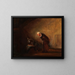 L'alchimiste chimiste - Carl Spitzweg — quadro incorniciato alla parete