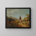 Il Vecchio e la Giovane Donna - Carl Spitzweg — quadro incorniciato alla parete