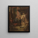 Il pittore nell'atelier - Carl Spitzweg — quadro incorniciato alla parete