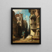 Il fattorino - Carl Spitzweg — quadro incorniciato alla parete