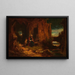 Ermite nel crepuscolo, L'Anacoreta - Carl Spitzweg — quadro incorniciato alla parete