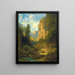 Paesaggio montano - Carl Spitzweg — quadro incorniciato alla parete