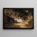 Ermitaio che ripara le sue reti - Carl Spitzweg — quadro incorniciato alla parete