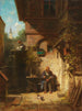 In attesa del giornale - Carl Spitzweg — vista dell’opera