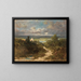 Paesaggio con fiume - Carl Spitzweg — quadro incorniciato alla parete