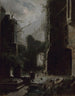 Scène au clair de lune avec ruines d'un château - Carl Spitzweg — vista dell’opera
