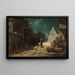 Veilleur de nuit au clair de lune, chien et chat - Carl Spitzweg — quadro incorniciato alla parete