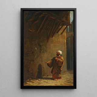 Carl Spitzweg - Strasse In Kairo Trk Findet Rose.webp