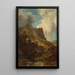 Gorge de la vallée avec bergère - Carl Spitzweg — quadro incorniciato alla parete
