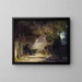 Il eremita davanti alla sua pensione - Carl Spitzweg — quadro incorniciato alla parete