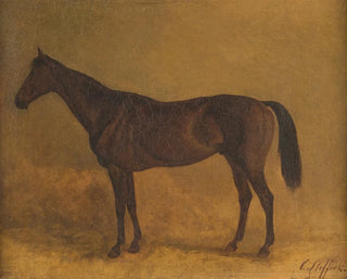 Carl Steffeck - Brown race horse.webp