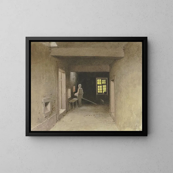 Panetteria a Salzschlirf, 9 agosto 1880 - Carl Theodor Reiffenstein — quadro incorniciato alla parete