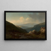 Paesaggio Montano - Carl Triebel — quadro incorniciato alla parete