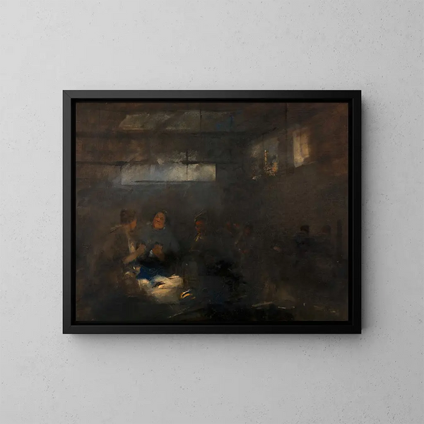 Halle aux poissons - Carl von Merode — quadro incorniciato alla parete