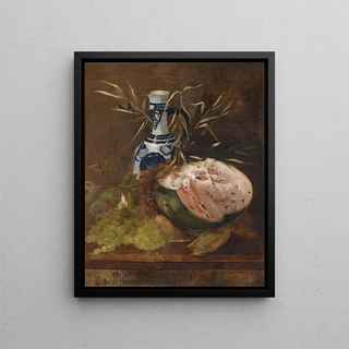 Carl Von Merode - Frchtestillleben Mit Melone.webp
