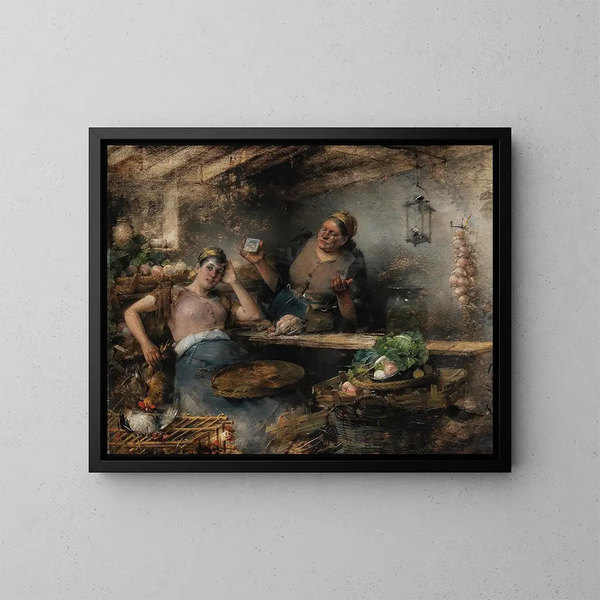 Perduto nel pensiero - Carl von Merode — quadro incorniciato alla parete