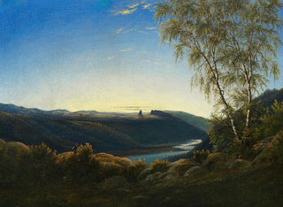 Carl Wagner - Elblandschaft bei Sonnenaufgang.webp