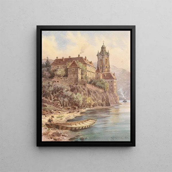 Dürnstein - Carl Wenzel Zajicek — quadro incorniciato alla parete