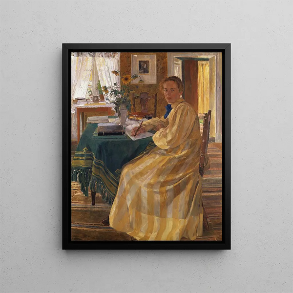 La sœur des artistes - Carl Wilhelmson — quadro incorniciato alla parete