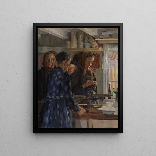 La boutique du village - Carl Wilhelmson — quadro incorniciato alla parete