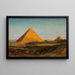Le Piramidi di Giza - Carl Wuttke — quadro incorniciato alla parete