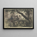 Volontari in riposo nel giardino dell'osteria - Carl Zimmermann — quadro incorniciato alla parete