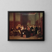 Sala d'attesa di terza classe II - Carl d'Unker — quadro incorniciato alla parete