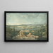 Vista di Parigi dalla terrazza del Pavillon de Brimborion - Carle Vernet — quadro incorniciato alla parete