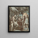 Adam e Eva con Caino e Abele - Carlo Alberto Baratta — quadro incorniciato alla parete