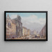 Paris Rue Saint-Antoine - Carlo Bossoli — quadro incorniciato alla parete