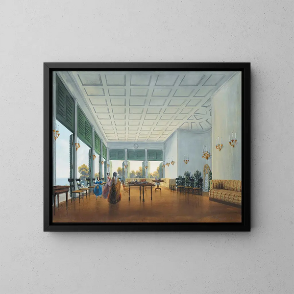 Sette vedute di Miskhor in Crimea II - Carlo Bossoli — quadro incorniciato alla parete