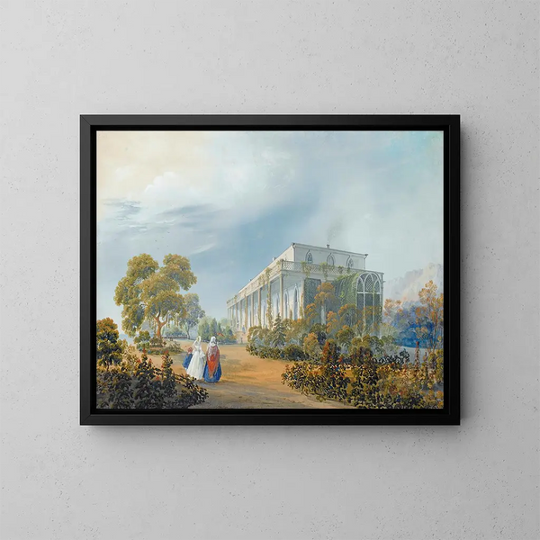 Sept viste di Miskhor in Crimea V - Carlo Bossoli — quadro incorniciato alla parete