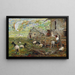 Un pascolo nelle Alpi di Veglia - Carlo Casanova — quadro incorniciato alla parete
