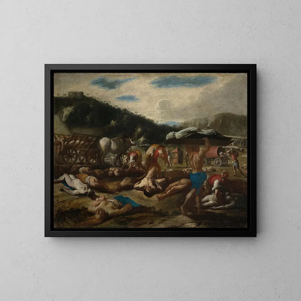 La Peste del 1656 - Carlo Coppola — quadro incorniciato alla parete
