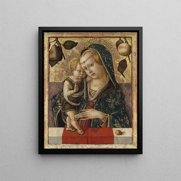 Vergine con Bambino - Carlo Crivelli — quadro incorniciato alla parete