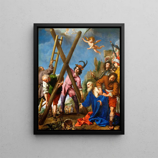 Sant'Andrea in preghiera prima del suo martirio - Carlo Dolci — quadro incorniciato alla parete