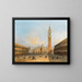 Una vista di Piazza San Marco e del Campanile - Carlo Grubacs — quadro incorniciato alla parete
