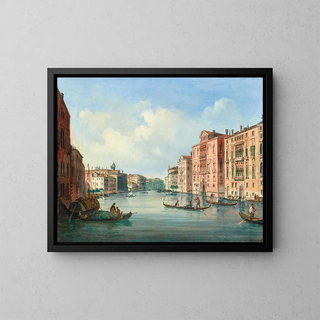 Carlo Grubacs - Venice a view of the Grand Canal with Palazzo CavalliFranchetti and Palazzo Barbaro.webp