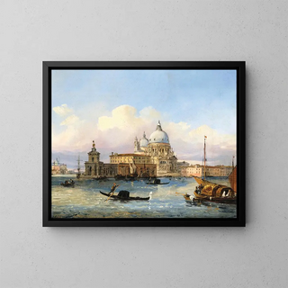 Carlo Grubas - Venice The Entrance to the Canal Grande with Santa Maria della Salute and Punta della Dogana.webp