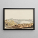Vista del lago di Nemi in direzione di Roma - Carlo Labruzzi — quadro incorniciato alla parete